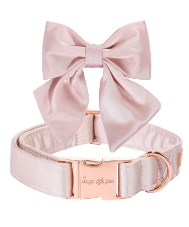 Unique Style Paws Silk Pink Color Dog Halison Complaintable Durable Dog Halis Band with Bail Wedding Fly Hedge Hall Band For Great Dogs XL Princess