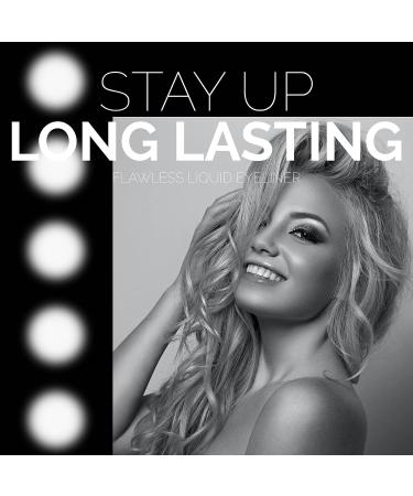 DLUX Waterproof Liquid Eyeliner - Vivid Black Felt Tip Pen | Smudge Proof & Long Lasting | Cruelty Free Matte Finish | Fast Drying Formula - Buy Online on GoSupps.com