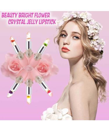 7Pcs Color Changing Lipstick Set | Magic Crystal Flower Jelly Lip Gloss | Long Lasting Moisturizing Lip Balm | pH Clear Temperature Lipsticks | Ideal Gift for Women | RED+GREEN - Buy Online on GoSupps.com
