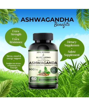 Ashwagandha Extract Capsule - Great Strength Blended Ginger Root Turmeric Curcumin Alkanet Root and Black Pepper - 60 Capsules - 2 Month Supply - Buy Online on GoSupps.com