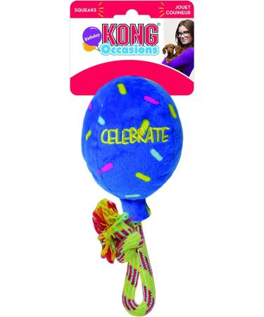KONG Occasions Dog Toy Balloon - Large Blue | Durable Chew Toy for Dogs | International Shipping Available - Buy Online on GoSupps.com