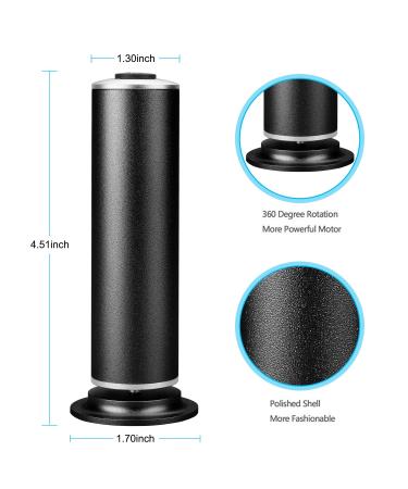 Eleven Ever Electro-Foot Horn Skin Remover | European Specification Foot Care Tool for Dry Dead Skin & Callus Removal (Black) | Buy Internationally - Buy Online on GoSupps.com