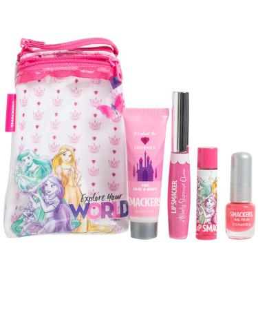 Lip Smacker Princess Glam Bag Makeup Set - Lip Balm, Lip Gloss, Nail Polish, Lotion | Disney Princess Collection - Buy Online on GoSupps.com