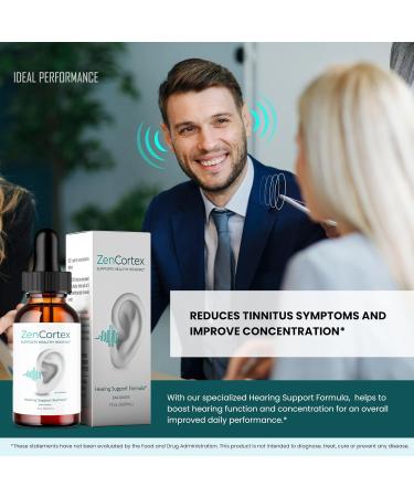 IDEAL PERFORMANCE Zencortex Tinnitus Relief for Ringing Ears Drops Zencortex Ring Clear Tinnitus Drops Tinnitus Treatment Supplement Ear Ringing Relief Tinnitus Zen Cortex Reviews (3 Pack) - Buy Online on GoSupps.com