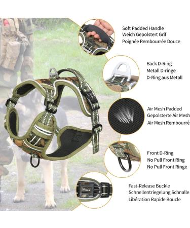 Shop Heele Dog Crockery & Camouflage Harness | Adjustable Dishes for Small to Medium Dogs - Reflective & Breathable - Buy Online on GoSupps.com