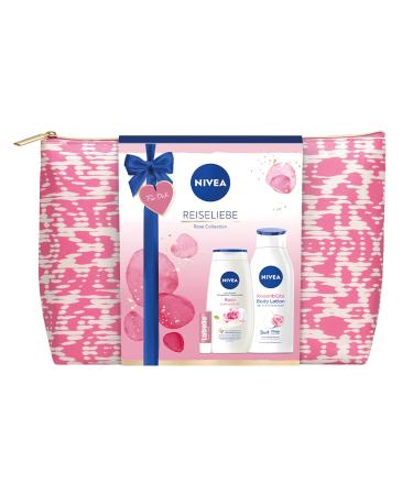 Nivea Travel Love Gift Set for Women | Pampering Beauty Set with Shower Gel Body Lotion & Cultural Bag | Perfect Moisturizing Care Gift - Buy Online on GoSupps.com