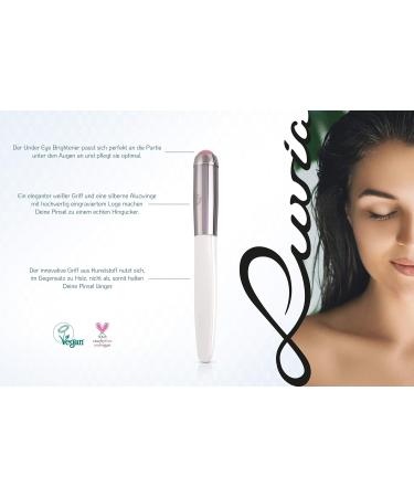 Shop Luvia Eye Care Set: Rose Quartz Roller S300 & Eye Brush for Moisturizers Creams Masks & Serums International Shipping Available! - Buy Online on GoSupps.com