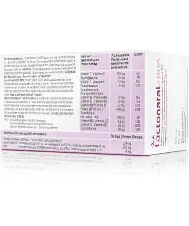 LactoNatal + DHA - Essential Vitamins Iodine & DHA for Nursing Mothers & Infants | 30 Film-Coated Tablets + 30 Capsules - Buy Online on GoSupps.com