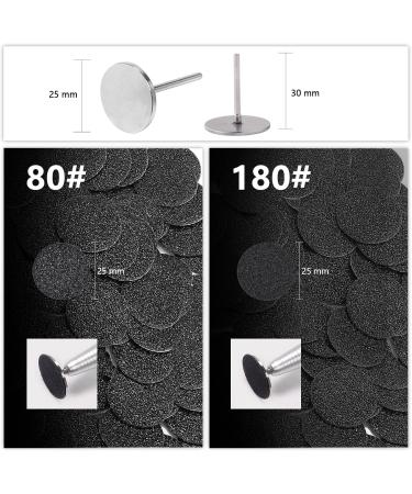 Qingmeng 100PC Foot Grinder Replacement Sandpaper for Cracked Heels | Pedicure Tool Set for Hard Skin Removal - Buy Online on GoSupps.com