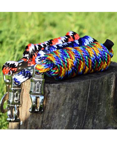 High-Quality 2m Connection Trick Rope for Horses & Ponies with Classic Carabiner Hook - Available in Royal Blue Yellow Red - Buy Online on GoSupps.com