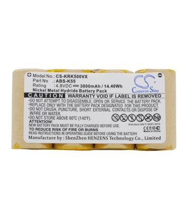 3000mAh Replacement Battery for KARCHER K55 Broom K55 4KR-1500SC/V (4.8V)