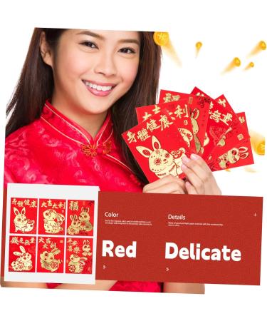 MAGICLULU 240 Pcs Year of The Rabbit Red Envelope Chinese New Year Hongbao New Year Money Bag Money Envelopes for Cash Budgeting 2023 Red Packet Child Cartoon Spring Festival Supplies Paper Colorfulx4pcs 11.5x8.1cmx4pcs - Buy Online on GoSupps.com