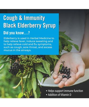 Valda Cough & Immunity Syrup- Black Elderberry + Vitamin D 250 ml - Buy Online on GoSupps.com