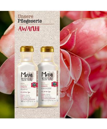 Maui Moisture Shine Enhance Awapuhi Conditioner - Vegan Hair Care with Coconut Oil & Tiarebl te | Moisturizing for All Hair Types (385 ml) - Buy Online on GoSupps.com