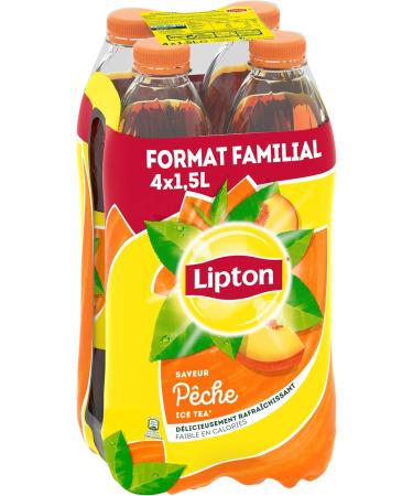  Lipton Lipton Ice Tea Peach Flavor Iced Tea 4 x 1.5 L - Buy Online on GoSupps.com