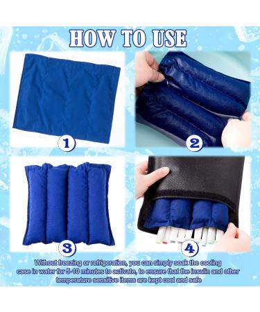 Insulin Cooling Wallet Set - 3 Pack Cooling Cases with Nylon Tape Bag - Diabetic Travel Case - No Refrigeration Needed (7.09 x 8.66 Inch & 7.87 x 9.06 Inch) - Buy Online on GoSupps.com