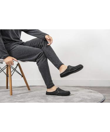 HENGNI Men's Plantar Fasciitis Orthotic Slippers with Arch Support | Size US 7-14 | Black 10 - Pain Relief for Flat Feet - Buy Online on GoSupps.com