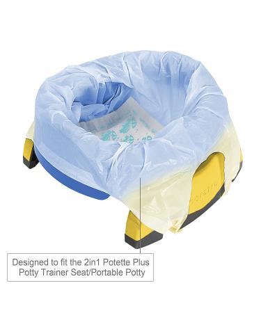 Kalencom Potette Plus Potty Seat Liners Value Box - 90 Liners | Disappearing Ink | Convenient Pack - Buy Online on GoSupps.com