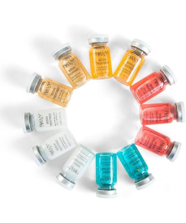 BR UN Serum Treatment set of 12 Vials for Spa A Booster kit for skin care to use with Derma Pen and rollers for fresh look and lasting results - Buy Online on GoSupps.com