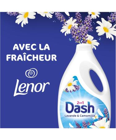 Ariel Dash 2-in-1 Liquid Detergent 70 Washes Lavender and Chamomile with a Touch of Lenor Freshness Ultra Cleaning Techno - Buy Online on GoSupps.com
