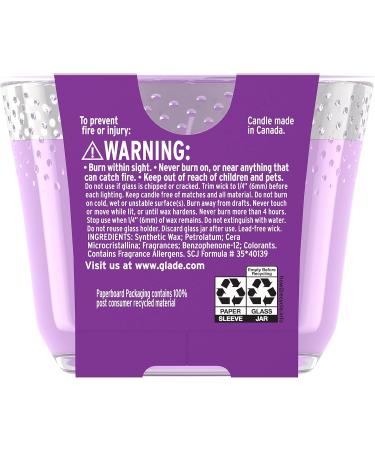 Glade Happy-Go-Lilac Candle | Essential Oil Infused 3-Wick Air Freshener | 6.8oz Fragrance Candle - Buy Online on GoSupps.com