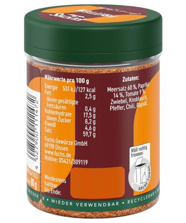 Fuchs Spice Salt for Fries - 80g | Premium Seasoning for Perfectly Flavored Fries | International Shipping - Buy Online on GoSupps.com