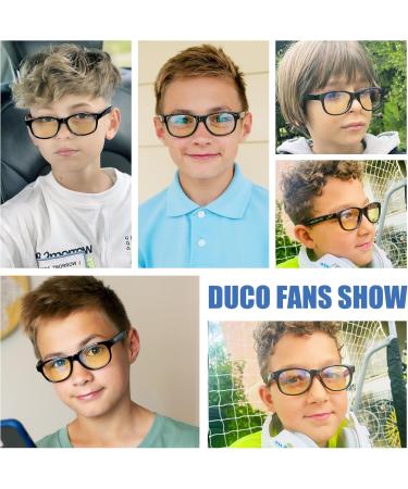 DUCO Kids Blue Light Blocking Glasses for Ages 5-12 | Reading & Gaming K015 - Protect Young Eyes! - Buy Online on GoSupps.com