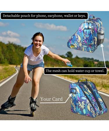 Large Capacity Roller Skate Bag for Women, Men & Kids - Roller/Ice Skating Accessories with Shoulder Strap & Side Pocket - Buy Online on GoSupps.com