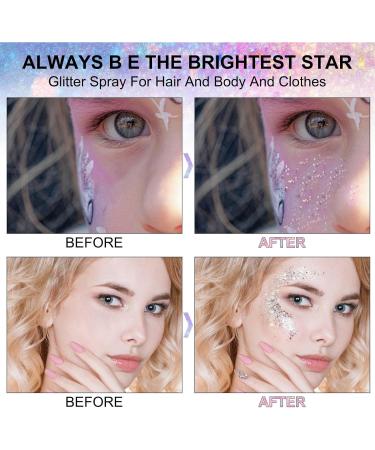  Stronrive Body Glitter Gel 6 Colors Shimmering Face and Body Gel Chunky Holographic Glitter Gel Long-Lasting and Easy-to-Remove Shiny Makeup - Buy Online on GoSupps.com