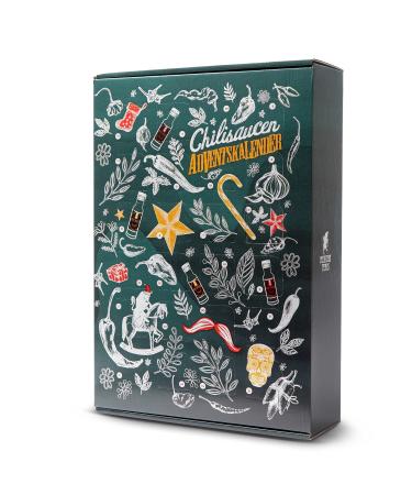 Mexican Tears Sharp Sauce Advent Calendar | 24 Unique Chili Sauces in Glass Bottles | Limited Edition 20ml Collection - Buy Online on GoSupps.com