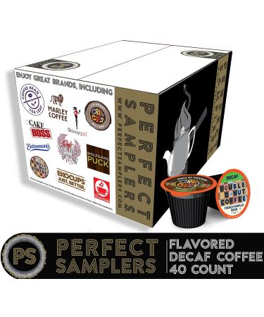 Flavored Decaf Coffee Pods Variety Pack - 40 Count - Compatible with Keurig K Cups Brewers - Buy Online on GoSupps.com