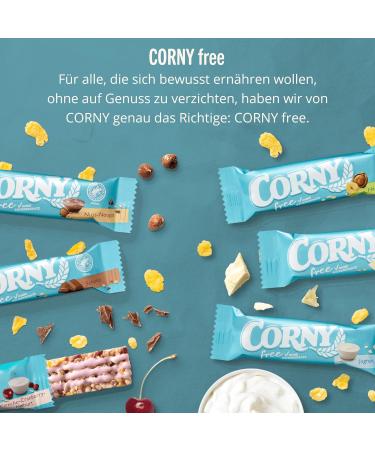 Buy Corny Free Cereal Bars with White Chocolate - No Added Sugar 67 Kcal Each 10x120g | Healthy Snack - Buy Online on GoSupps.com