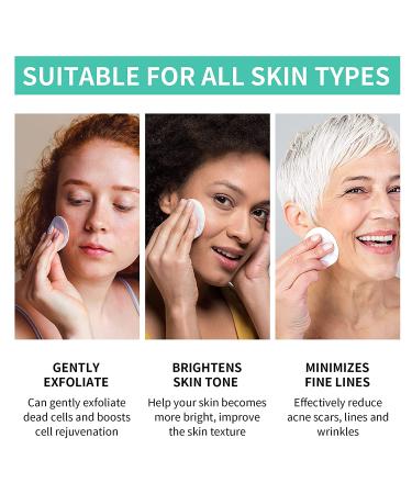 Glycolic Acid 35% Peel Pads with Vitamins B5, C & E - Anti-Aging Formula for Dark Spots, Acne, Fine Lines & Wrinkles - 50 Pads - Buy Online on GoSupps.com