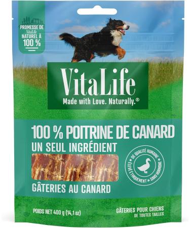 VitaLife 400 g Duck Tenders All Natural Dog Treats - Buy Online on GoSupps.com