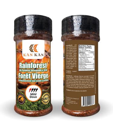 Kan Kan All Purpose Grilling Spices -Organic Rainforest Blend -Perfect for Steak Chicken Beef Seafood Vegetables -Non-GMO Keto Low Sodium Seasoning -BBQ Rub- No MSG -African Suya Spice - 5.3 Oz (Large1) 1 g (Pack of 1) - Buy Online on GoSupps.com