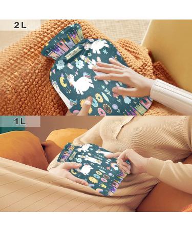 Unicorn & Fairy Tale Hot Water Bottle | 1L BPA-Free Pain Relief Bag for Bed Hands & Feet - Buy Online on GoSupps.com