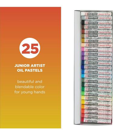 Sakura Cray-Pas Junior Artist Oil Pastel Set - 25 Vibrant Colors for Kids & Artists - Buy Online on GoSupps.com