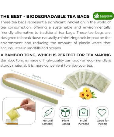 Lavendium Premium 30 Peppermint Tea Bags 100% Natural & Pure Peppermint Leaves. Loose Leaf Peppermint Herbal Tea. Peppermint Leaf Tea. No Sugar No Caffeine No Gluten Vegan. - Buy Online on GoSupps.com