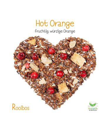 TEALAVIE Rooibos Tea Loose - Hot Orange Fruity Spicy Blend | 100g Tin - Premium South African Rooibos Tea for International Shipping - Buy Online on GoSupps.com