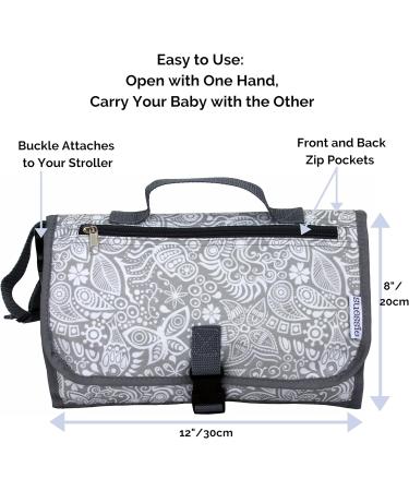 Portable Waterproof Nappy Changing Mat with Clutch | Travel Changing Pad Organizer - BPA Free - Buy Online on GoSupps.com