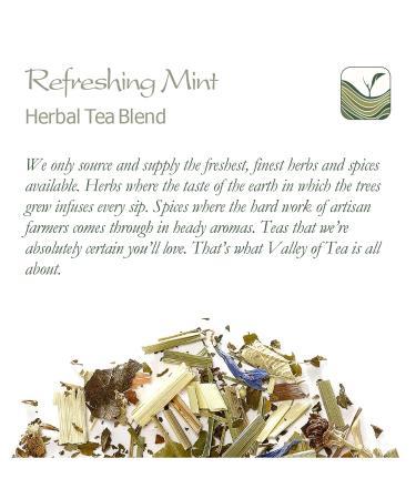 Organic Mint Lemongrass Herbal Tea - Loose Leaf Peppermint Blend with Spices - 200g Pack - Buy Online on GoSupps.com
