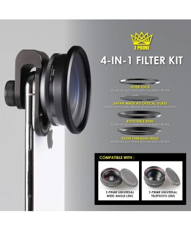 Z-Prime 16mm Multicoated Graduated Color Filter Kit for Ztylus Z-Prime Lens: CPL, Orange Sunset, Sky Blue, ND Filters - Buy Online on GoSupps.com
