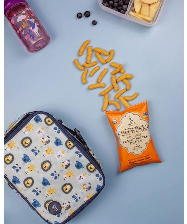 Puffworks Organic Peanut Butter Puffs 1.2oz (Pack of 6) | Plant-Based Protein Snack | Gluten-Free, Vegan, Kosher - Buy Online on GoSupps.com