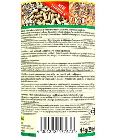 Tetra Reptomin Menu Turtle Feed - 3-in-1 Sticks Krill & Shrimp for Water Turtles - 250 ml Can - Optimal Nutrition for Happy Turtles - Buy Online on GoSupps.com