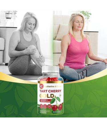 Katherine & Clark Tart Cherry Gold Gummies - Vegan Montmorency Extract for Joint Relief | 60 Count - Supports Healthy Uric Acid Levels - Made in the USA - Buy Online on GoSupps.com