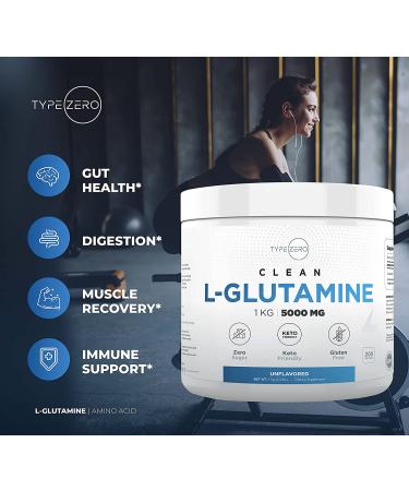 5X Strength L Glutamine Powder (5000mg | 1KG) - Pure L-Glutamine Supplement for Leaky Gut Health - 6-Month Supply for Gastrointestinal Support & Recovery - Vegan, Gluten Free, No Fillers - Buy Online on GoSupps.com