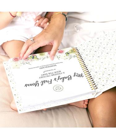 Baby Memory Book Journal - 90 Pages Hardcover First Year Keepsake Milestone Baby Book - Wonderland Theme for Boys and Girls - Baby Scrapbook and Album - Buy Online on GoSupps.com