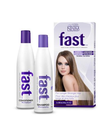 NISIM F.A.S.T Fortified Amino Scalp Therapy Shampoo & Conditioner- Promote Fast and Healthy Hair Growth (10 Ounce /300 Milliliter)
