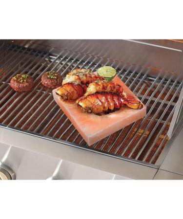 DOBADN Himalayan Salt Plate Block 8"x8"x1.5" Cooking Plate for Cooking Grilling Cutting and Serving - Buy Online on GoSupps.com