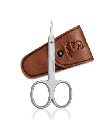 Stelone Premium Cuticle Scissors - Small Curved Stainless Steel Manicure & Beauty Scissor for Women